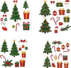 christmas tree and gifts