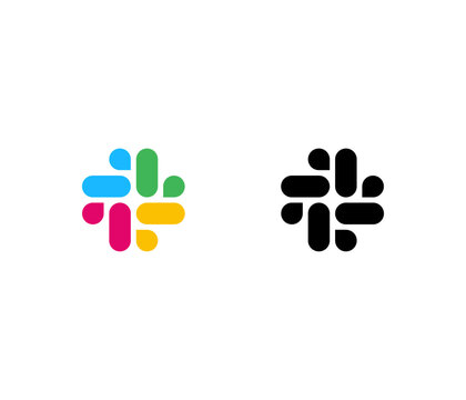 Slack logo icon. popular team messaging app slack