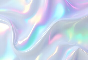 Naklejka premium Soft Pastel Holographic Foil Abstract Background with Iridescent Light