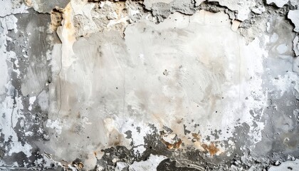 Obraz premium Decay and restoration analyzing cracked wall texture in an abandoned building urban environment close-up perspective