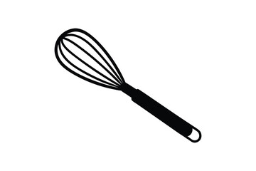 Silhouette art illustration of a whisk.eps