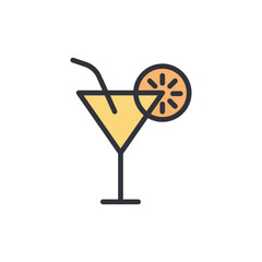 Vibrant Cocktail With Citrus Garnish For Celebratory Or Refreshing Occasions