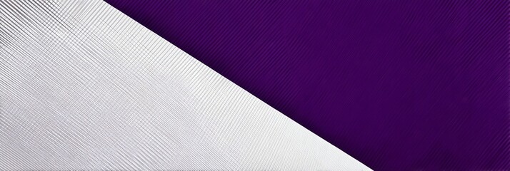 Ultra-modern Victory Day background with royal purple & linen white halves, razor-thin diagonal slashes, and a faint gradient. Sleek, flat design for events, banners, and digital use
