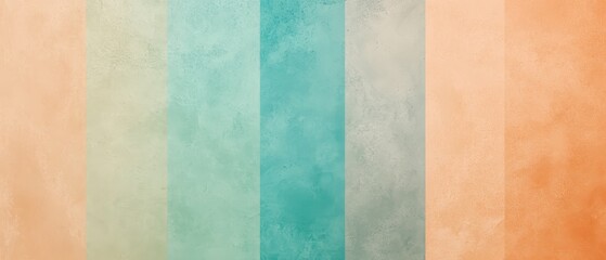 Fototapeta premium Colorful abstract background with textured patterns in pastel shades of blue, green, peach, and orange for creative design and artistic projects.