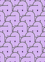 Seamless geometric pattern with celtic knot