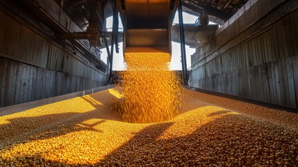 High-volume grain separator sorting raw grains by size