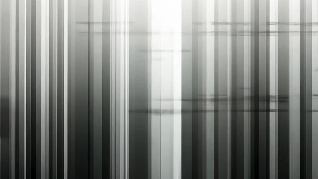 Abstract vertical lines, creating a modern, industrial fa?ade.  A monochrome effect