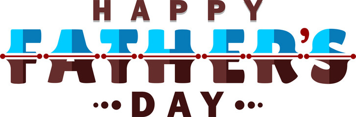 Happy Father's Day Typography, Vector Text Effects, perfect for greeting cards, t-shirts, and creative design projects.