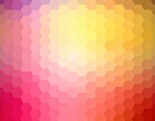 Abstract Colorful Hexagon Gradient Background