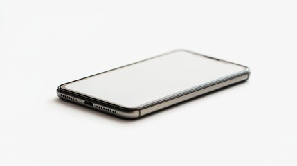 Sleek frameless smartphone mockup showcasing a clean, minimalist design aesthetic