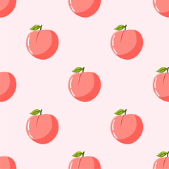 Seamless pattern with peaches for banners, cards, flyers, social media wallpapers, etc.