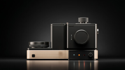 A sleek vintage camera design showcasing modern photography capabilities.