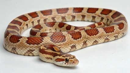 Obraz premium Corn Snake on studio background 