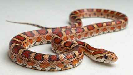 Fototapeta premium Corn Snake on studio background 