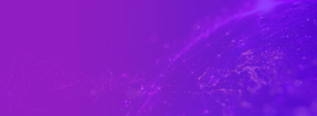 Purple World Network Background