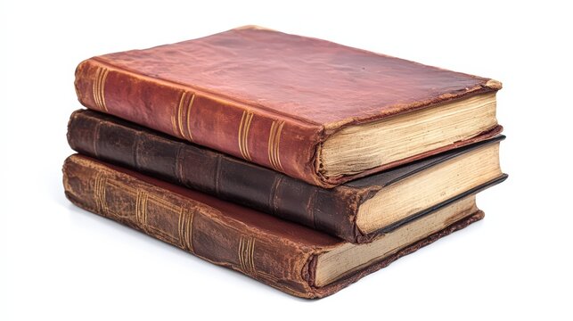 Stacked vintage hardcover books evoking nostalgia and scholarly pursuits - Powered by Adobe
