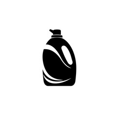 Obraz premium Laundry Liquid Bottle Icon: A simple and modern illustration of a laundry liquid bottle, ideal for design projects.
