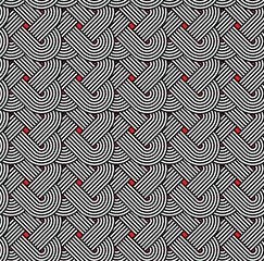 Seamless geometric pattern with celtic knot