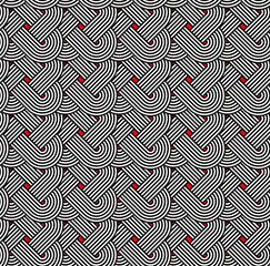 Seamless geometric pattern with celtic knot