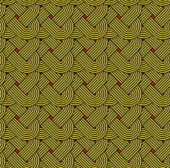 Seamless geometric pattern with celtic knot