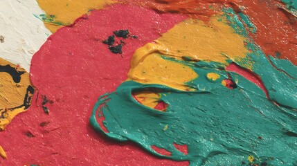 of paint in diagonal motion with vibrant contrast and blurred edges