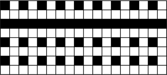 Unique optical illusion pattern with black and white checkerboard design. A bold horizontal black stripe creates a visual twist, perfect for abstract backgrounds, perception studies