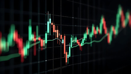 Stock Market Chart Analyzing Financial Trends and Investment Strategies