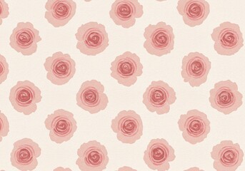 Elegant Pink Rose Pattern Seamless Floral Design for Backgrounds and Textures