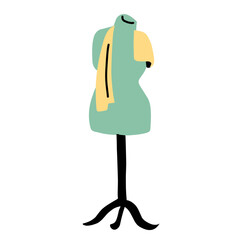 sewing tools vector illustration