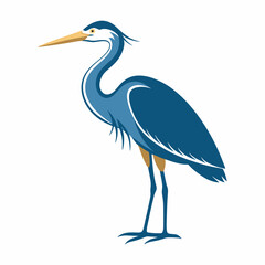 Obraz premium Heron vector and illustration art.