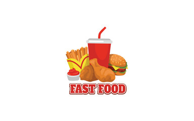 Pizza and Fries Icon, Fast Food Logo Design, Tasty Snack Symbol, Junk Food Emblem, Pizza Slice Illustration, French Fries Icon, Fast Food Combo Logo, Quick Bite Symbol, Takeaway Food Icon, Street Food