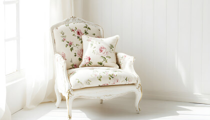 Opulent Baroque interiors with gilded four-poster beds, floral drapes, ornate furniture, and classical detailing, capturing a romantic old-world charm fit for an English noble manor