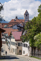 Partie an der Spitalgasse in Füssen