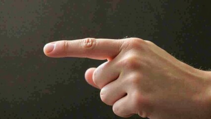 Finger pointing gesture