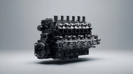 High-performance engine block showcasing advanced engineering and design.