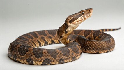 Obraz premium Cottonmouth on studio background 