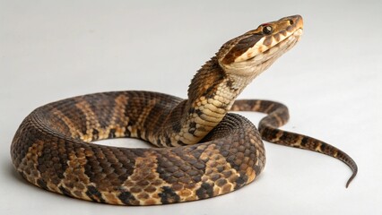 Obraz premium Cottonmouth on studio background 
