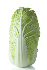 Fototapeta premium Fresh Chinese cabbage isolated on white.