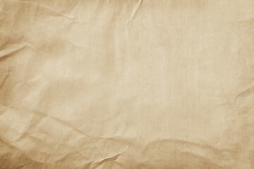 Crinkled Beige Paper Texture: A Rustic, Vintage Background