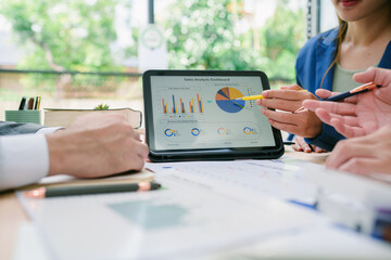 Collaborative team meeting at office brainstorming ideas modern workspace creative environment professional viewpoint