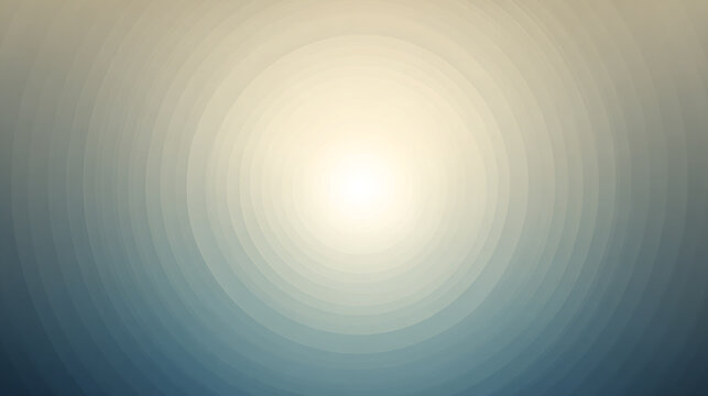 Abstract circular gradient background in soothing blue and yellow color scheme for design elements