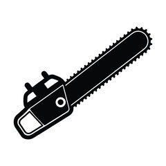 chainsaw isolated on white