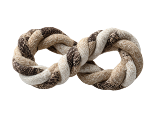 Rope infinity symbol, white isolate background