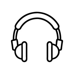 headphones on white background
