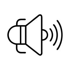 speaker icon isolated on white background