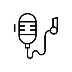 microphone icon vector illustration