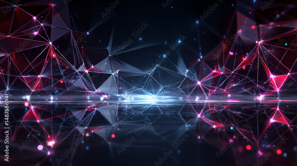Fototapete abstract lines circuit lights background with space for your text vector design