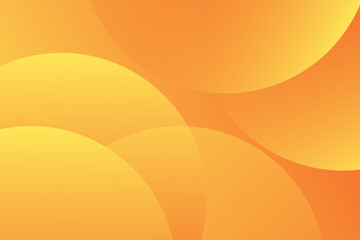 Abstract yellow and orange background with circles. Vector Eps10