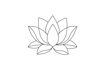 Illustration of a lily of the valley and lotus flower isolated on a white background with floral elements and nature design