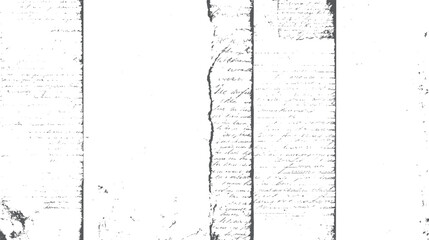 Antique newspaper fragment texture. Grunge aged paper in black and white design. Suitable for editorial art with vintage and classic background needs.